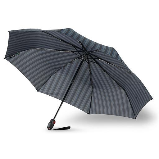 Зонт Knirps автомат T.201 Medium Duomatic 2LINE UP BLACK ECOREPEL 95 3201 8499 фото 3