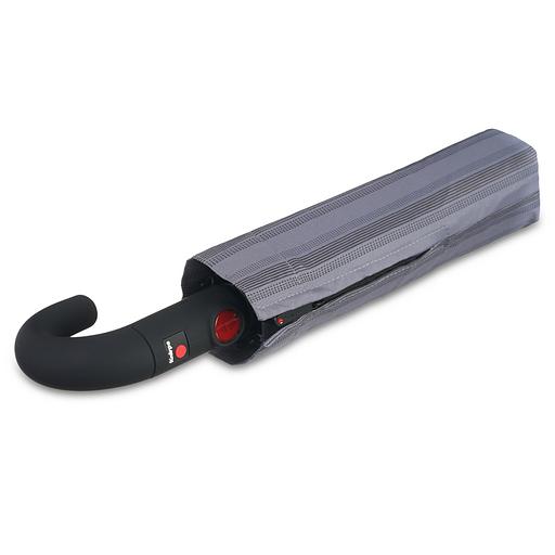 Зонт Knirps автомат T.260 Medium Duomatic Crook Handle 2LINE UP STONE ECOREPEL 95 3260 8498 фото 2