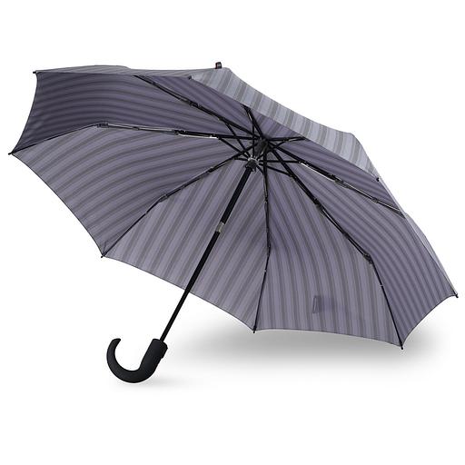 Зонт Knirps автомат T.260 Medium Duomatic Crook Handle 2LINE UP STONE ECOREPEL 95 3260 8498 фото 3