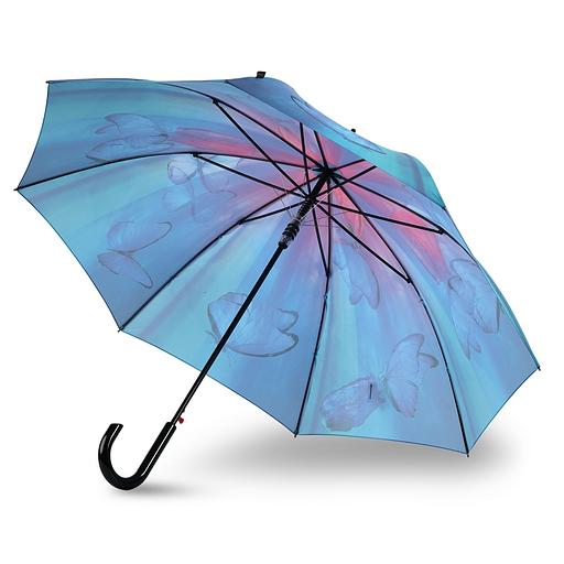 Зонт-трость Knirps полуавтомат T.760 Stick Automatic BUTTERFLY 96 3760 8587 фото 3