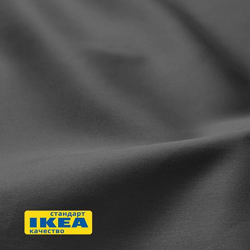 Наволочка НАТЕСМИО (ИКЕА НАТТЭСМИН) 50x70, темно-серый, сатин KL-80442706 фото 4
