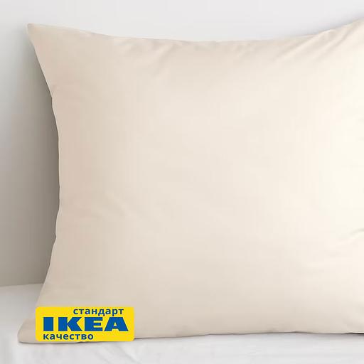 Наволочка УЛЬВИДОРО (ИКЕА УЛЛЬВИДЕ) 70x70, бежевый, поплин KL-70500301 фото 4