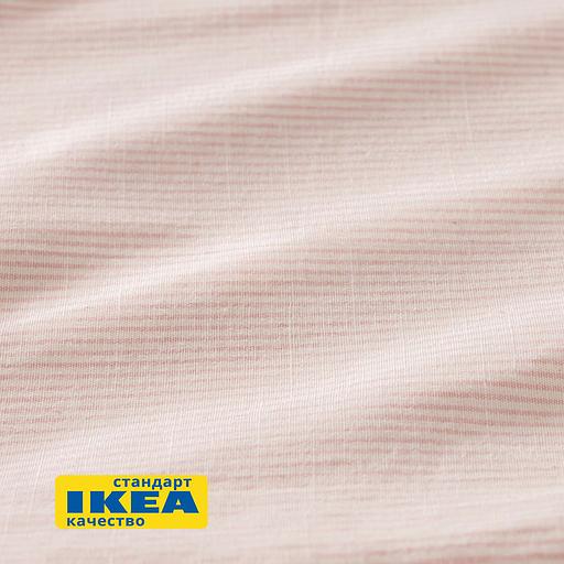 Пододеяльник 1,5 спальный, наволочка ПАЛЬМЕ (ИКЕА БЕРГПАЛМ) 150x200/50x70, светло-розовый, бязь KL-10500672 фото 5