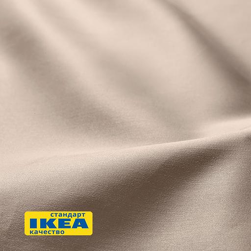 Простыня НАТЕСМИО (ИКЕА НАТТЭСМИН) 240x260, светло-бежевый, сатин KL-10442781 фото 2