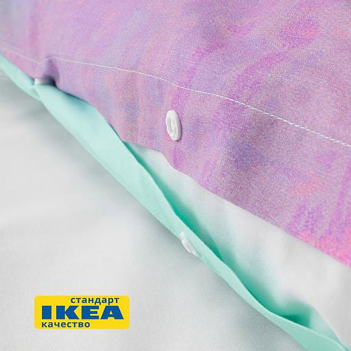 Пододеяльник 1,5 спальный, наволочка ИСТЭРО (ИКЕА ПИПСТЭКРА) 150x200/50x70, разноцветный, миткаль KL-60438951 фото 5