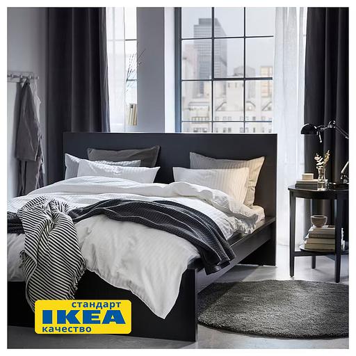 Пододеяльник евро, 2 наволочки НАТЕСМИО (ИКЕА НАТТЭСМИН) 200x220/50x70, белый страйп, сатин KL-77737162 фото 5