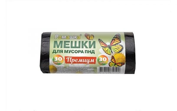 Мешки для мусора Серия «Премиум» ПНД 30 л/30 шт ОПТ фото 1