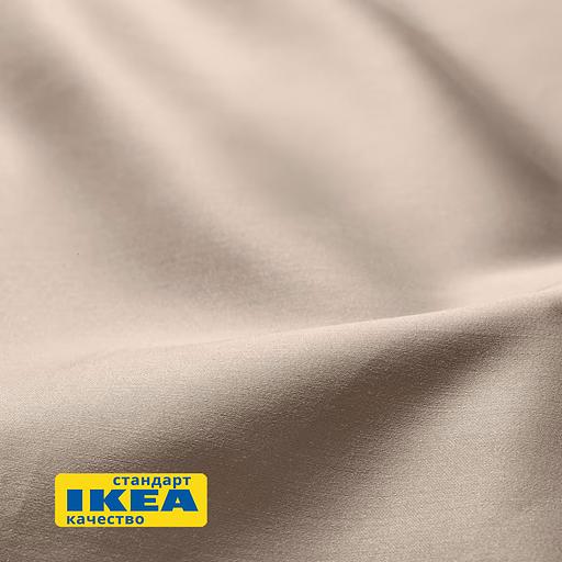 Простыня на резинке НАТЕСМИО (ИКЕА НАТТЭСМИН) 90x200, светло-бежевый, сатин KL-60442745 фото 5