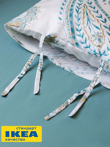 Пододеяльник евро, 2 наволочки ПЕЙСЛИ 200x200/50x70, индийский огурец, сатин, лиоцелл KL-60353290 фото 3