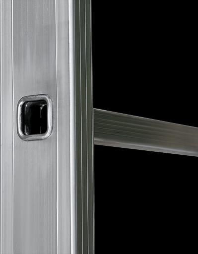 Лестница алюминиевая приставная NV 1210 на 9 ступеней ОПТ фото 7