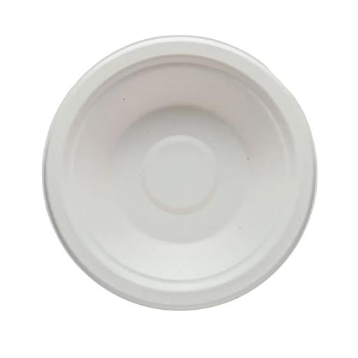 Тарелка глубокая одноразовая ЭкоПак из древесной целлюлозы (биоразлагаемая) 178 мм, 500 мл для холодных и горячих блюд, белый 25 шт фото 2