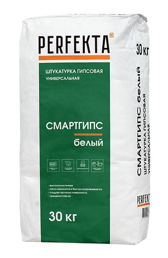 Штукатурка гипсовая PERFEKTA Гипстар МН белый 30кг фото 1