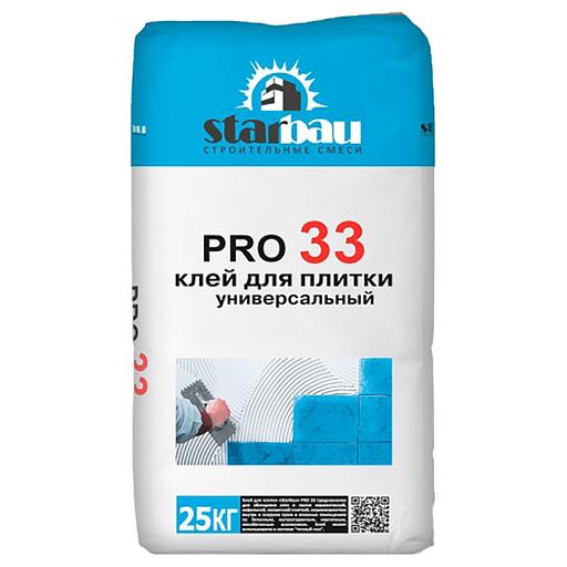 Клей для плитки StarBau Pro 33 универсальный 25кг фото 1
