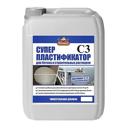 Суперпластификатор для повышения прочности бетона и растворов ОПТИЛЮКС 5л фото 1