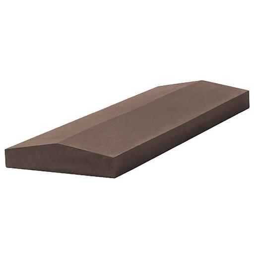 Парапет заборный, коричневый (250*370*50мм) фото 1