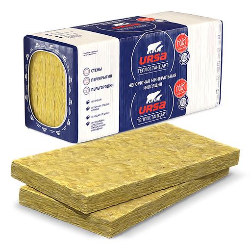 Плита теплоизоляционная URSA Теплостандарт 1230х610х100мм (4,5м2) фото 1