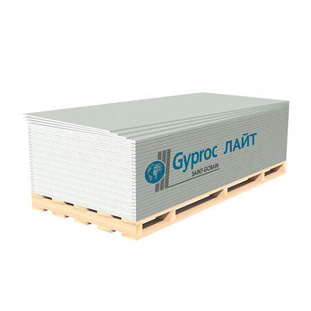 Гипсокартон (ГКЛ) GYPROC ЛАЙТ 2500х1200х9,5мм фото 1