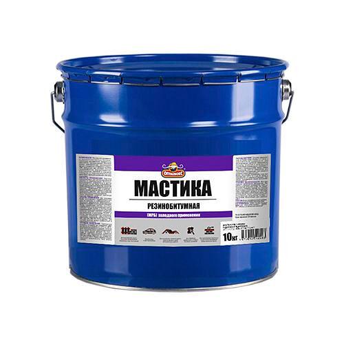 Мастика ОПТИЛЮКС резинобитумная (для кровли) ведро 10кг фото 1