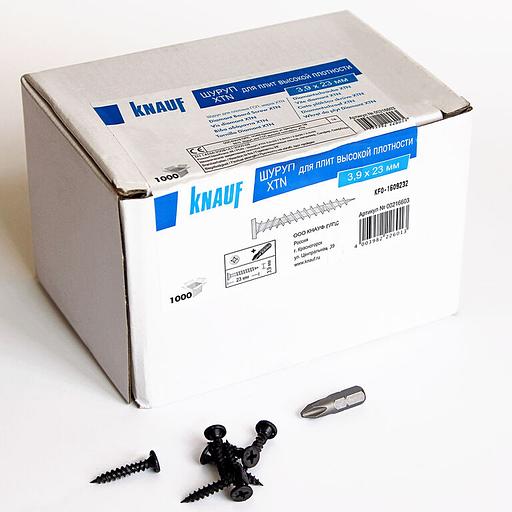 КНАУФ Шуруп для сапфира XTN 3,9х33мм 1000шт фото 1