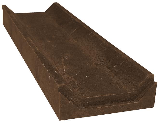 Лоток водоотведения полимерпесчаный 500Х150Х50 - коричневый фото 1