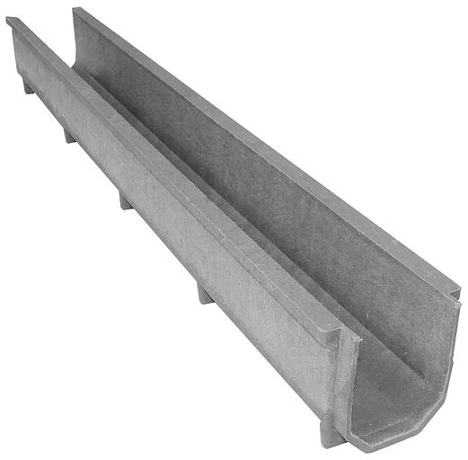 Канал водоотведения 1000 х140 х130 - серый фото 1