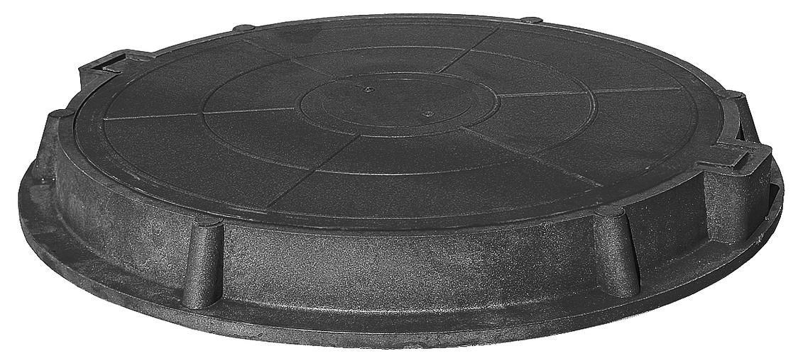 Люк ревизионный ППК тип "УЛТП" (Усиленный тяжелый) d-640 до 25т. - Черный фото 1