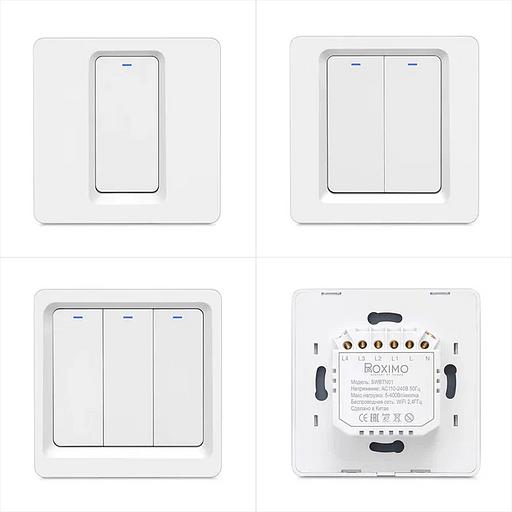 Умный выключатель двухкнопочный Roximo SWBTN01-2 ОПТ фото 6