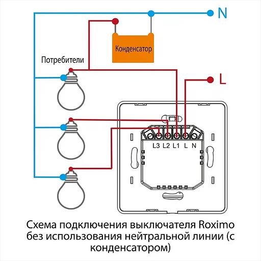 Умный выключатель двухкнопочный Roximo SWBTN01-2 ОПТ фото 8