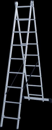 Лестница алюминиевая двухсекционная NV 1220 2×9 ОПТ фото 1