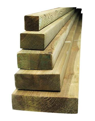 Брус антисептированный 100х100х6000 мм, Сорт 4 фото 1