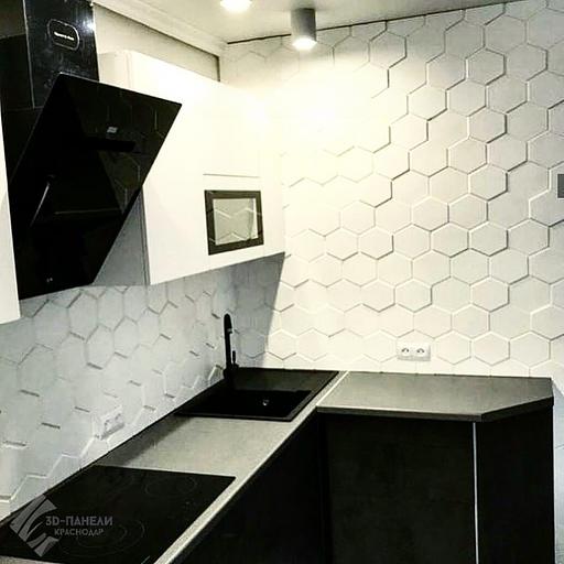 Панель гипсовая 3D стандарт «Шестигранник» 500×500 мм фото 6