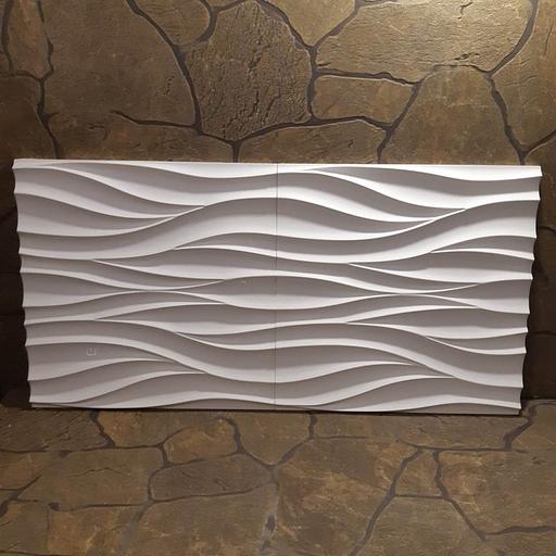 Панель гипсовая 3D стандарт «Скандинавская волна» 500×500 мм фото 2