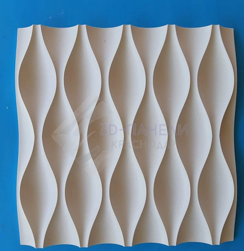 Панель гипсовая 3D премиум «Бутоны» 500×500 мм фото 1