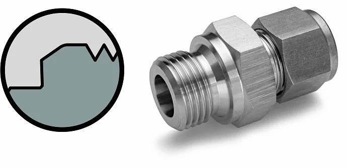 Соединитель с наружной резьбой SS316 OD 1/2"х G 3/4" фото 2