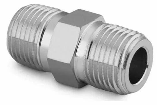 Штуцер шестигранный SS316 с резьбой 1/2" NPT фото 1