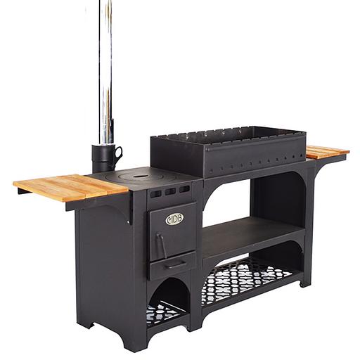 Комплект «Гурман-7» (мангал + печь для казана с двойными стенками) опт фото 1