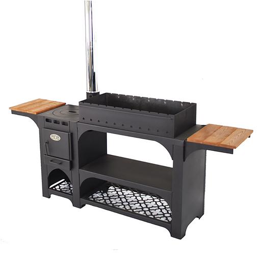 Комплект «Гурман-7» (мангал + печь для казана с двойными стенками) опт фото 2