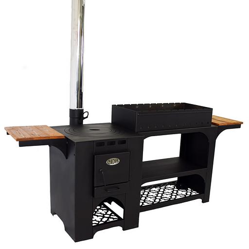 Комплект «Гурман-8» (мангал + печь для казана с двойными стенками) опт фото 1