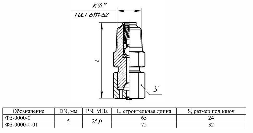 Фитинг ФЗ-0000-0 фото 2