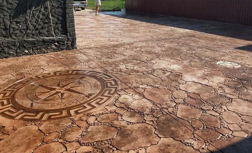 Форма для печатного бетона «Садовый камень» фото 3