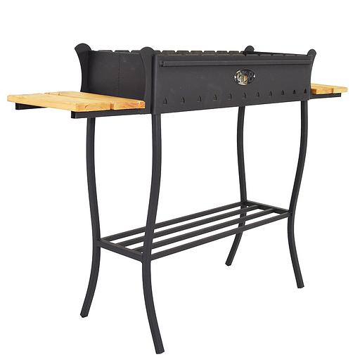 Мангал стационарный с полками из дерева опт фото 1