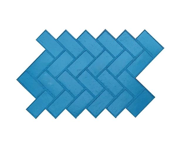 Форма для печатного бетона «Кирпич ёлочкой» фото 1