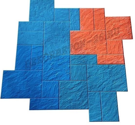 Форма для печатного бетона «Уральский сланец» фото 2