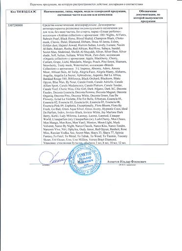 Масляные духи Essensia 01 (Emaar) 6 мл фото 3