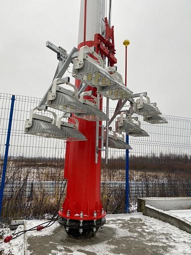 Мачта одностороннего освещения с мобильной короной системы «Парус» фото 1