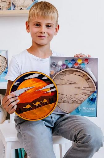 Раскраска антистресс набор для творчества Пустыня Art Plywood опт фото 1