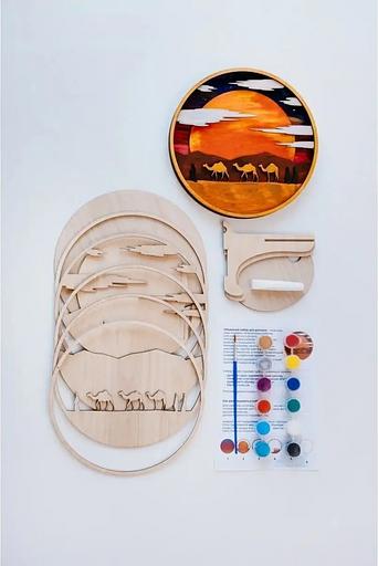 Раскраска антистресс набор для творчества Пустыня Art Plywood опт фото 2