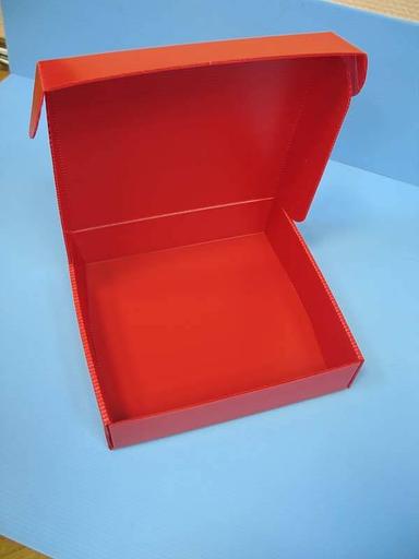 Коробка-шкатулка из цветного гофропластика сотового полипропилена фото 1