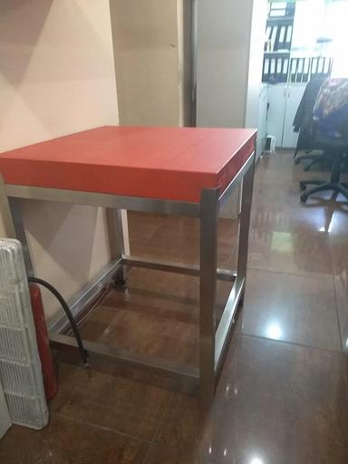 Колода для рубки мяса КРНТ 700х700х850 мм фото 1