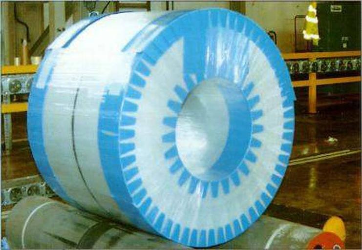 Защитная упаковка для рулона листовой стали из сотового полипропилена фото 1